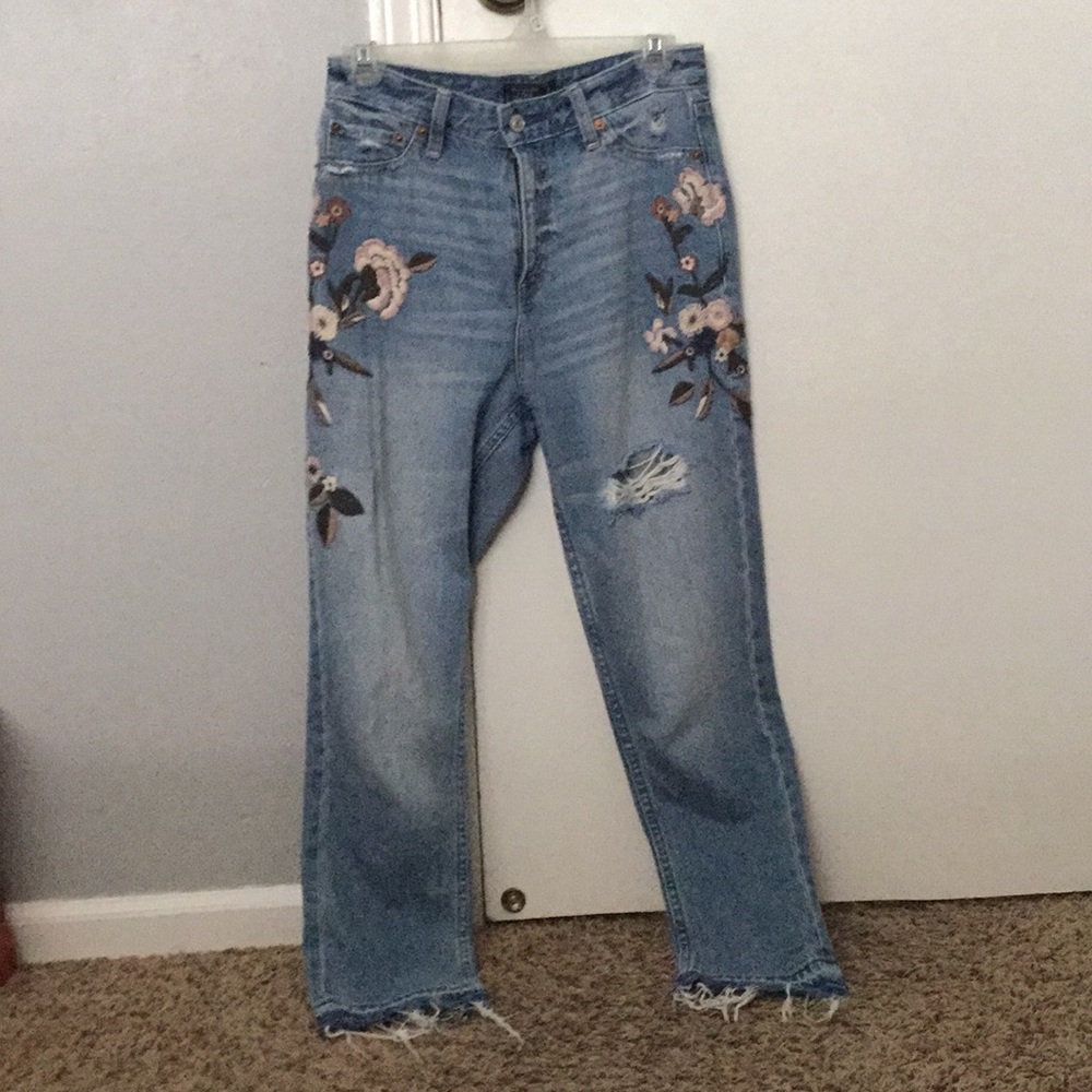 Annie High Rise Girlfriend Jean - A&F - cropped!